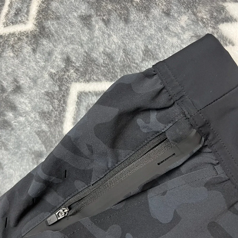 Ten Thousand Interval Shorts Mens S Black Camo Training Gym Athletic 7 Inseam